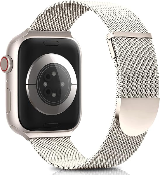 Higgs Strap Compatible with Apple Watch Straps 42mm 46mm 45mm 44mm 41mm 40mm 38mm 49mm for Women Men, Dual Magnetic Adjustable Metal Band for iWatch Series 11 10 9 8 7 6 5 4 SE Ultra 3 2 1 - 1
