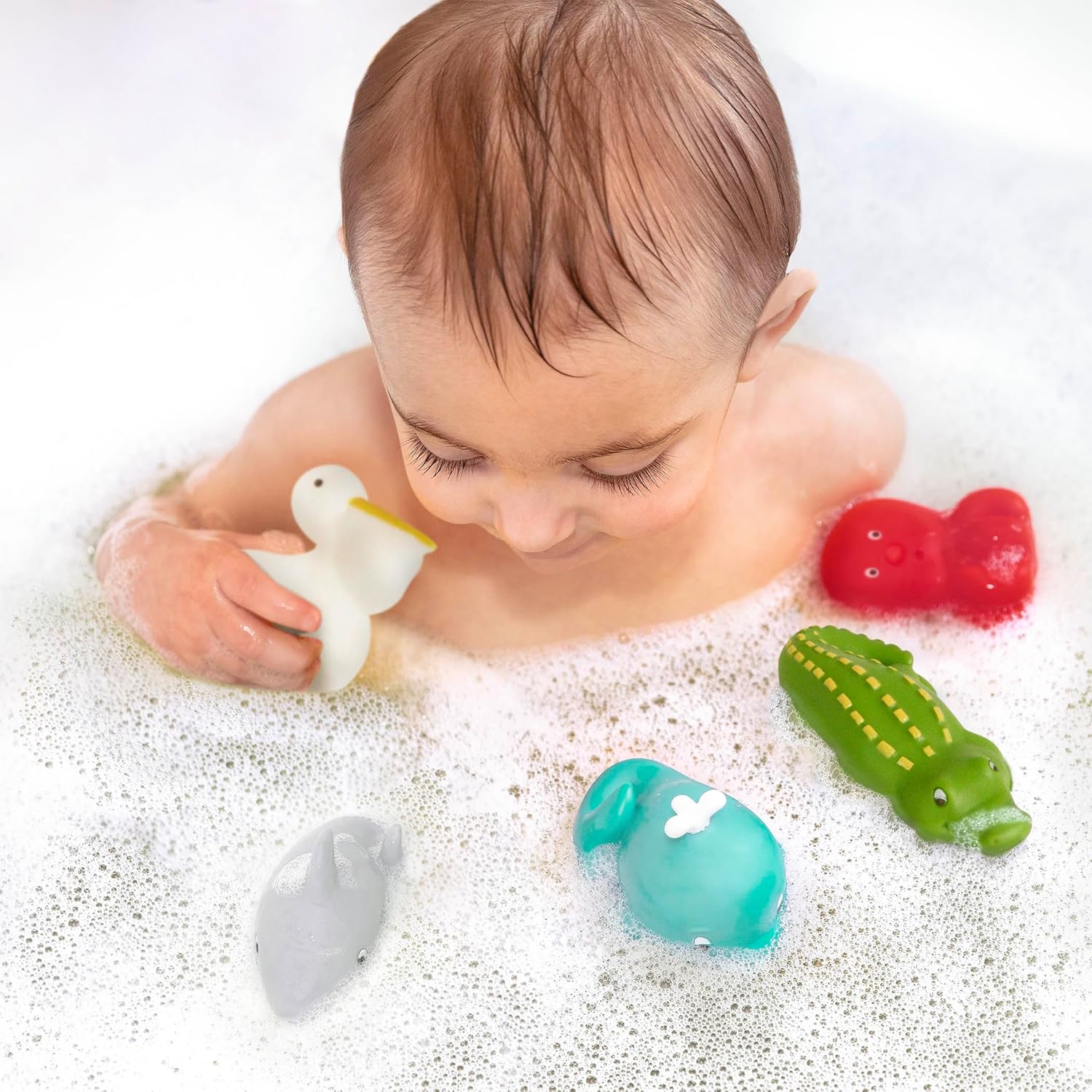 Battat – Assorted Bath Toys – 9 Pieces Animal Squirters – Pool – 10+ Months – Bath Buddies (9 Pieces) image 7 of 10 B01N9UYM2Z