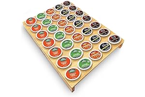 Extendable Bamboo Coffee Pod Holder Drawer