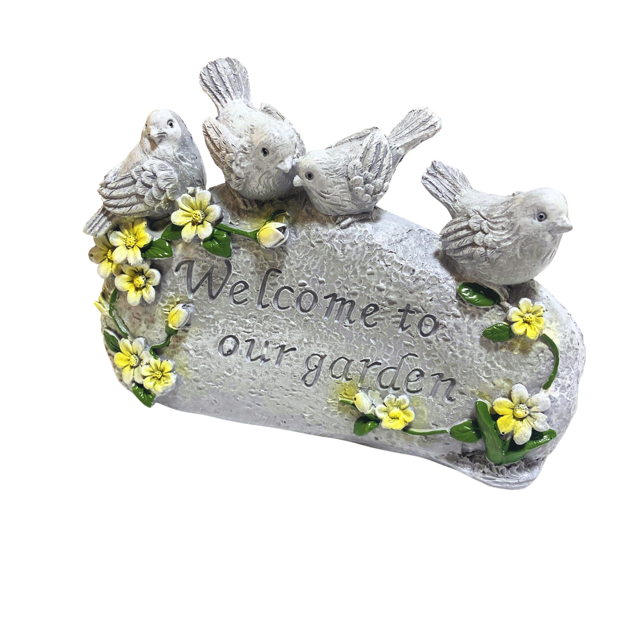 Amazon.co.jp: YukinoLea ガーデニングオブジェ 鳥 ウェルカムストーン
