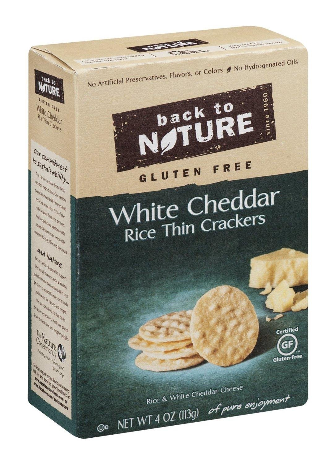 Gluten Free Rice Thins White Cheddar 4 Ounces (Case of 12)
