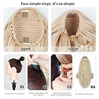 Vista 17 de Cola de caballo con cordón para mujer, extensión de cola de caballo de 26 pulgadas de largo, extensiones de cabello sintético suave, extensión