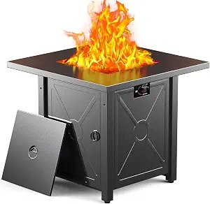 Electactic 19" Smokeless Portable Propane Fire Pit with Carry Bag