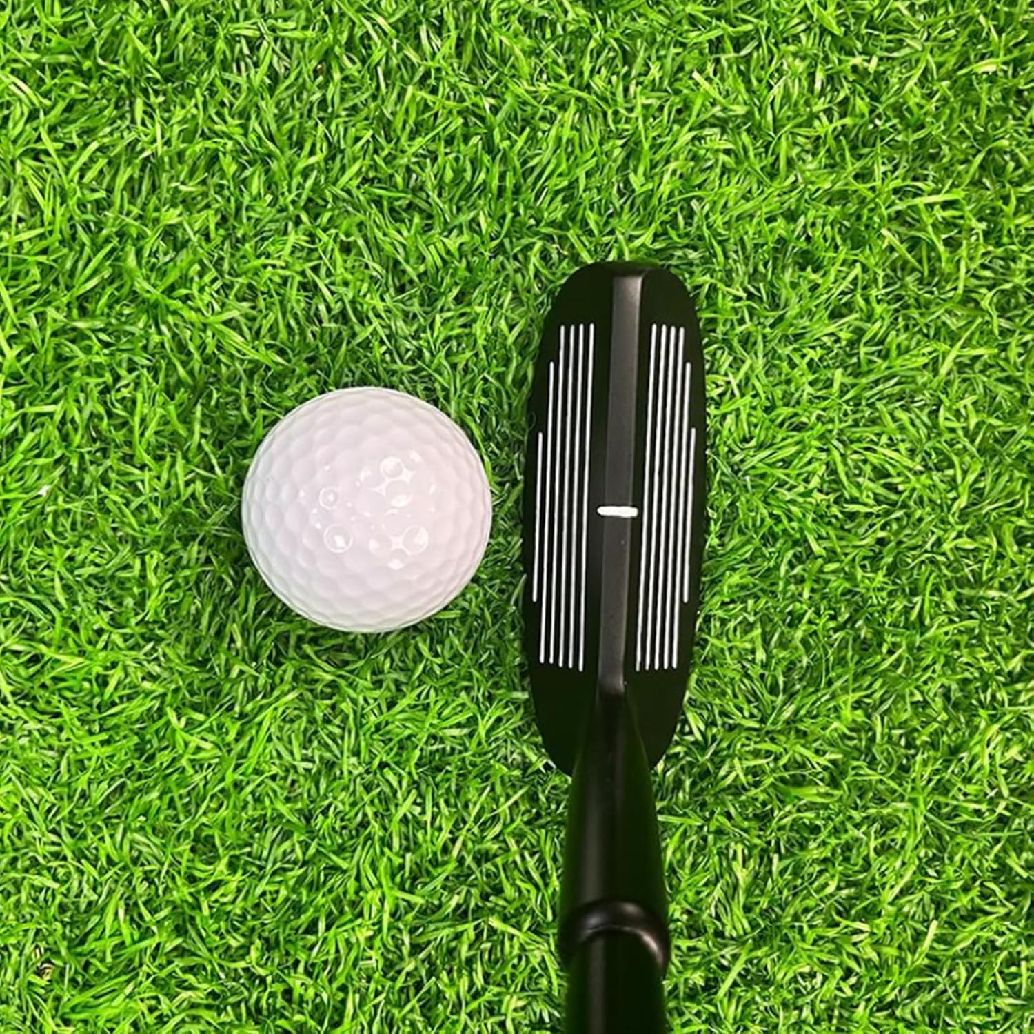 Hularka Retractable Golf Training Stick Dual Surface Chip Putter Zinc Alloy All in One Swing Practice Club