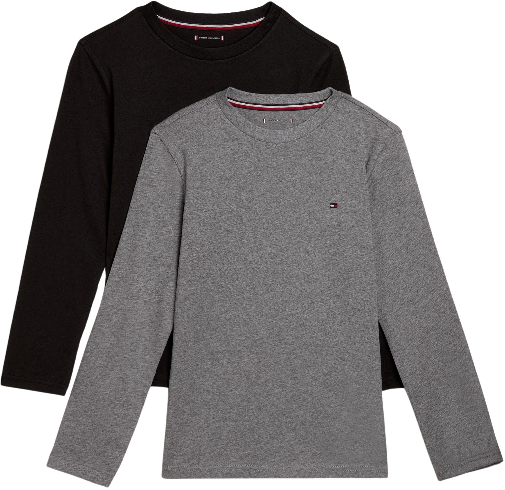 Tommy Hilfiger Jungen 2p Cn Tee Ls Ub0ub00309 Langarm T-Shirts (2er Pack)