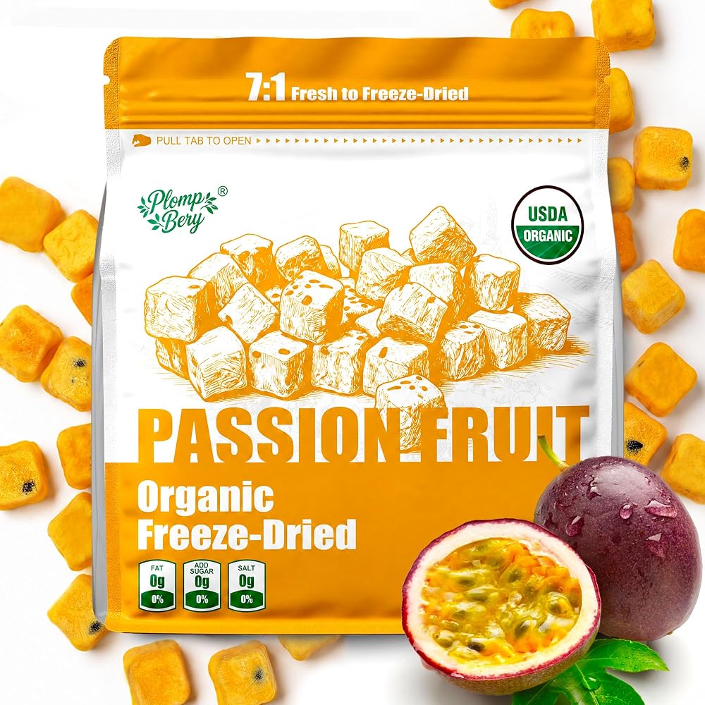 Organic Freeze Dried Passion Fruit Tropical Sugar Free Dry Fruits $14.5(Reg. $28.99)