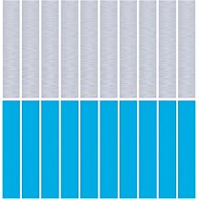 20PCS Stainless Steel Metal Strip 2" x 12" x 1/43" Inch Metal Plates for Magnetic Mount Board Wall 0.60MM 430 Stainless Steel Shim Stock Plates Metal Sheets for Crafting, Kitchen, Office