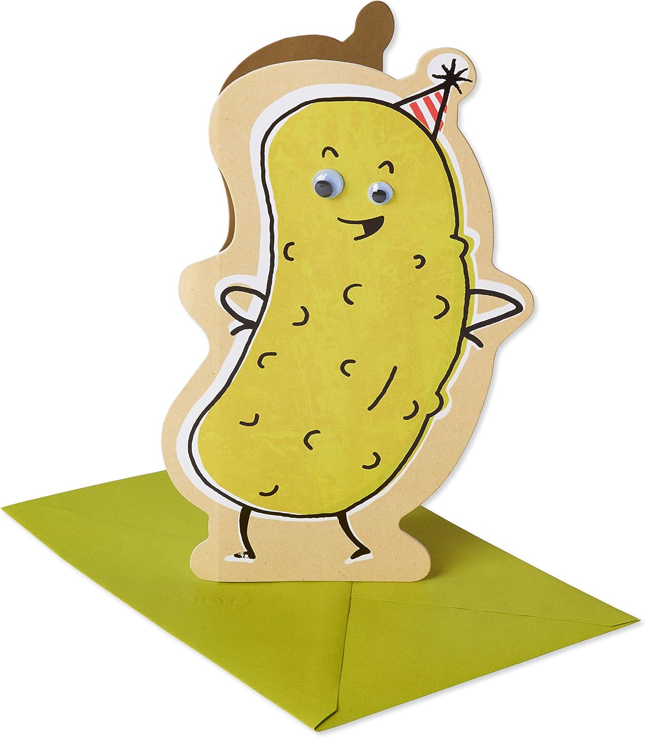 American Greetings Funny Birthday Card (Pickle), 0.2 x 4.75 x 7.25 inches - Image 4