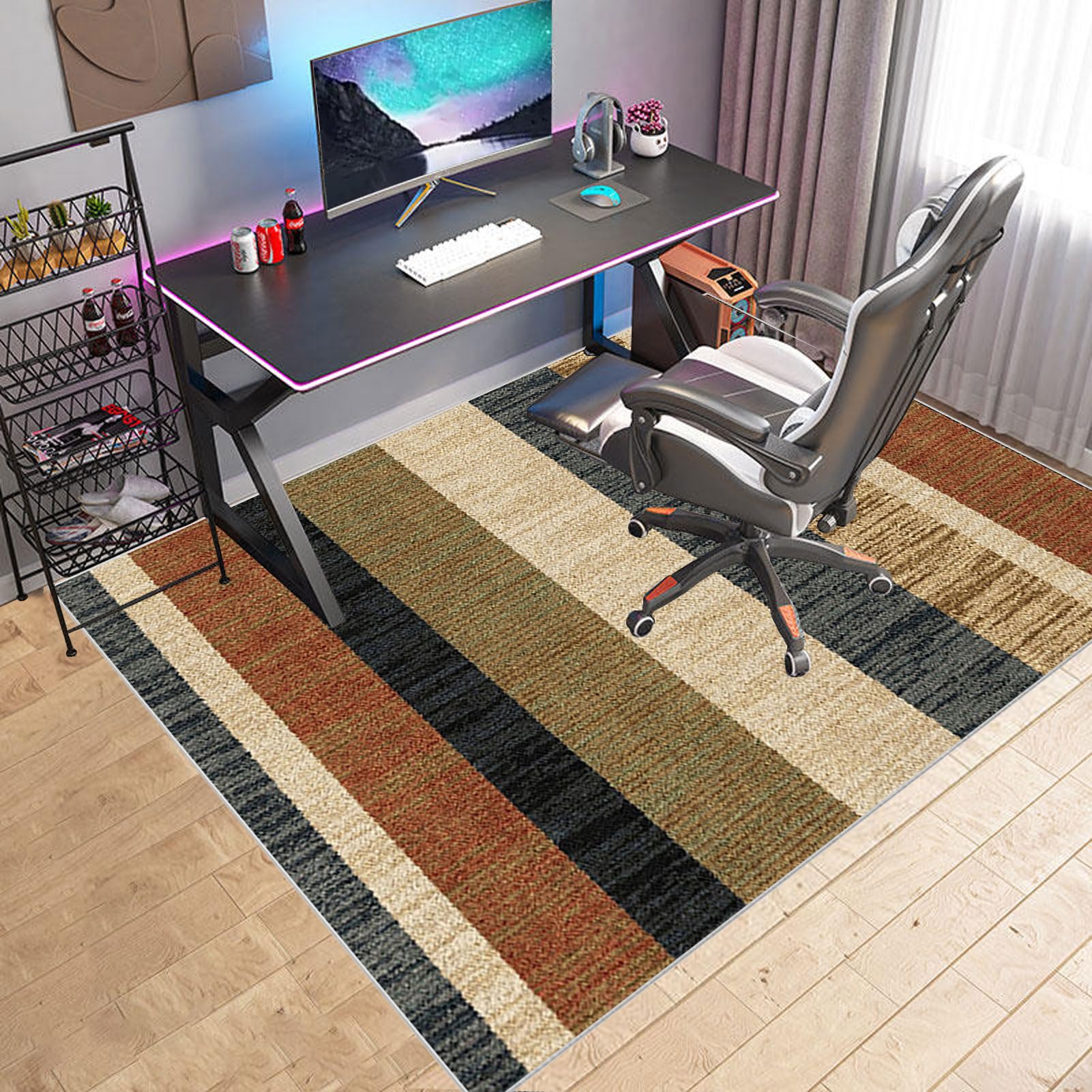 Alfombra Protectora para Silla de Oficina, Protector Suelo Silla Ruedas, Alfombra Silla Gaming, Alfombra para Protección de Suelos Duros, Tapete de Protección de Madera/baldosas 120 x 140 cm
