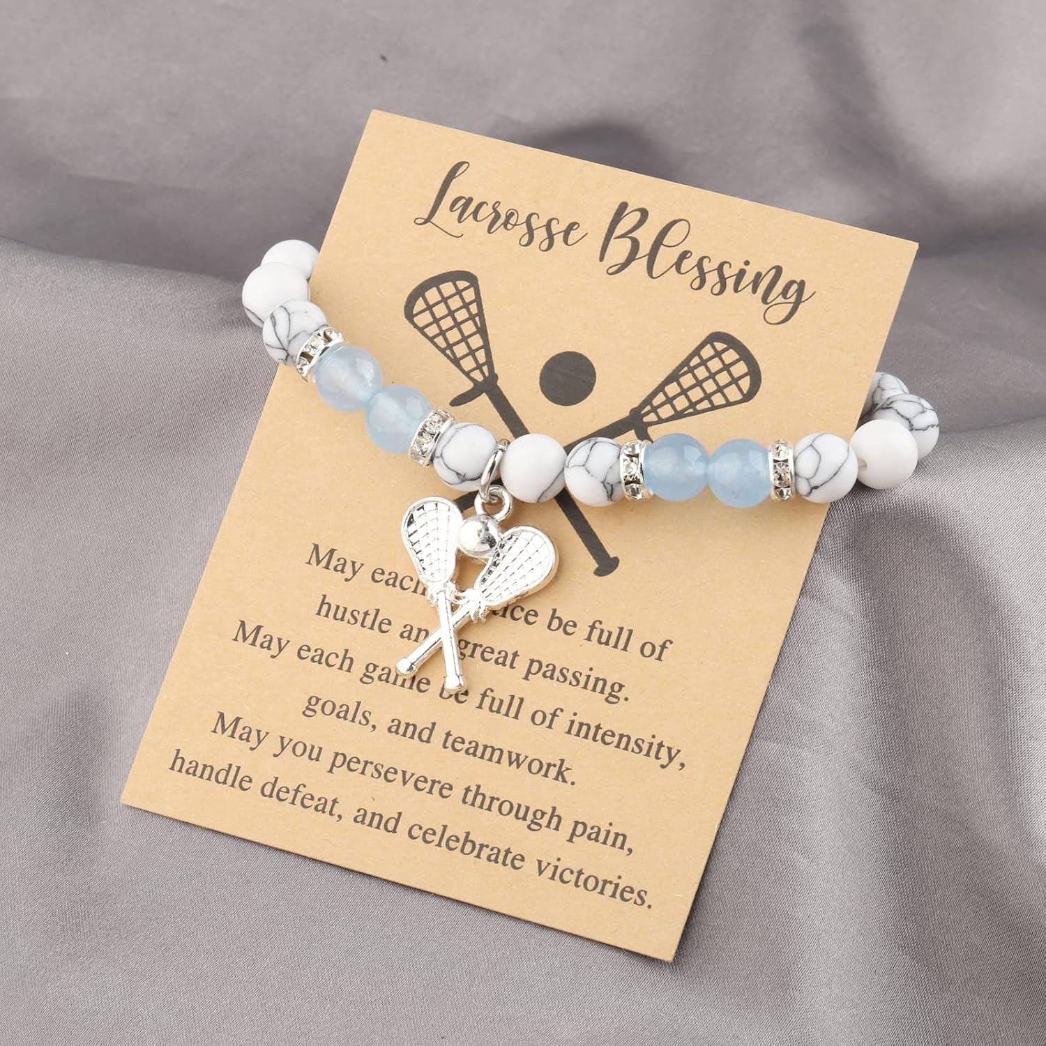 MYOSPARK Lacrosse Lover Bracelet - Lacrosse Jewelry for Teams & Players