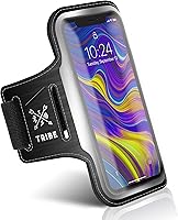 Vista 10 de TRIBE - Brazalete para teléfono móvil para correr. Brazaletes deportivos para iPhone y Galaxy para mujeres, hombres, corredores, trotar, caminar