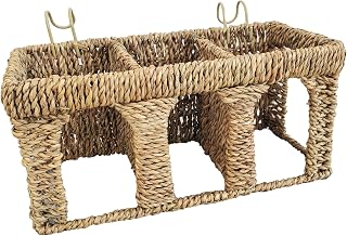 All Natural Seagrass Five Arch Guinea Pig Hay Rack with Option to Attach to Cage (Sea Grass Woven)