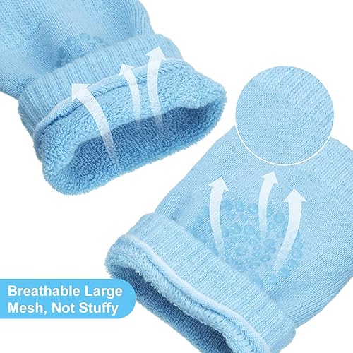 Miniatura 6 de 8 pares de rodilleras antideslizantes unisex para bebés, protectores de rodilla para aprender a gatear, calcetines calentadores de piernas