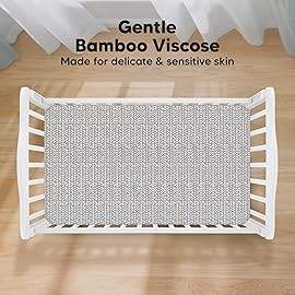 KeaBabies 2-Pack Baby Crib Sheets for Boys, Girls - 52x28 Viscose Derived from Bamboo Toddler Bed Sheets Neutral, Fitted Crib Mattress Cover for Standard Baby Bedding, Soft & Cozy (Nordic)