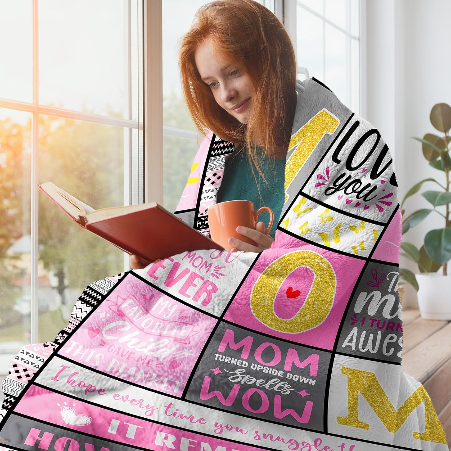 Birthday Gifts for Mom from Daughter Son - Mothers Day Mom Gifts for Valentines Day Christmas - Mother Gift Ideas - Anniversary Romantic Gift for Her Mama Soft Flannel Blanket 60"x50" - Image 2