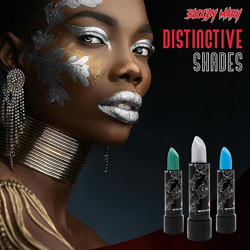 Miniatura 2 de Lápiz labial de Bloody Mary - Calidad profesional de maquillaje de Hollywood cremoso y de larga duración estilo gótico excéntrico de moda ideal para