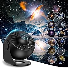 Macchiatto Sky Star Planetarium Projector Galaxy Projector with 13 Film Discs, Night Light Projector 360° Rotation Adjustment for Bedroom Ceiling Gifts Children Adults