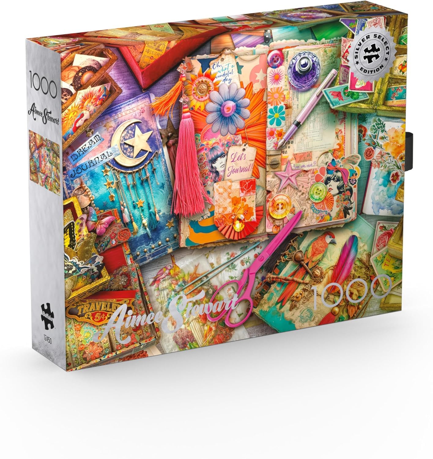 Buffalo Games - Aimee Stewart - The Junk Journaler's Desk - 1000 Piece Jigsaw Puzzle for Adults Challenging Puzzle Perfect for Game Nights - Finished Puzzle Size is 26.75 x 19.75