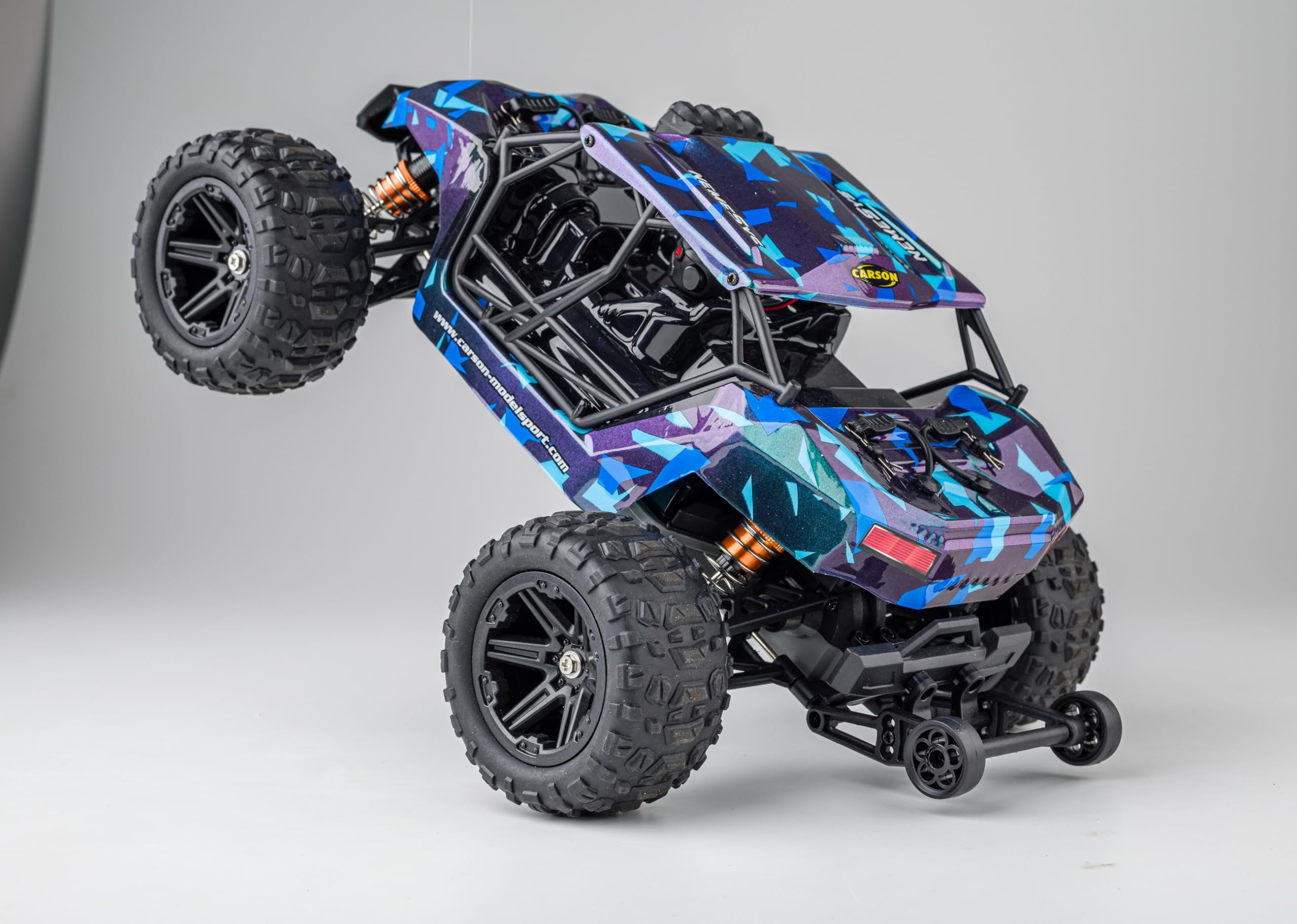 Carson 1:12 NemeSys 2.4G 100% RTR – zdalnie sterowany samochód, Offroad Truggy, w zestawie baterie i zdalne sterowanie, Truggy, 4WD, RC Car, Remote Controled Car, 30 min. czas jazdy