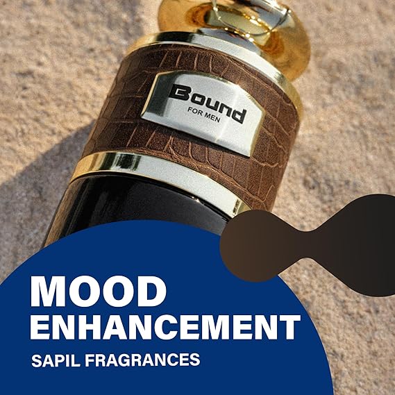 Sapil Bound Eau de Parfum for Men Long Lasting Oriental Spicy Perfume | Green Mandarin, Cardamom & Leather Notes | Warm Masculine Fragrance | 3.4 oz / 100ml