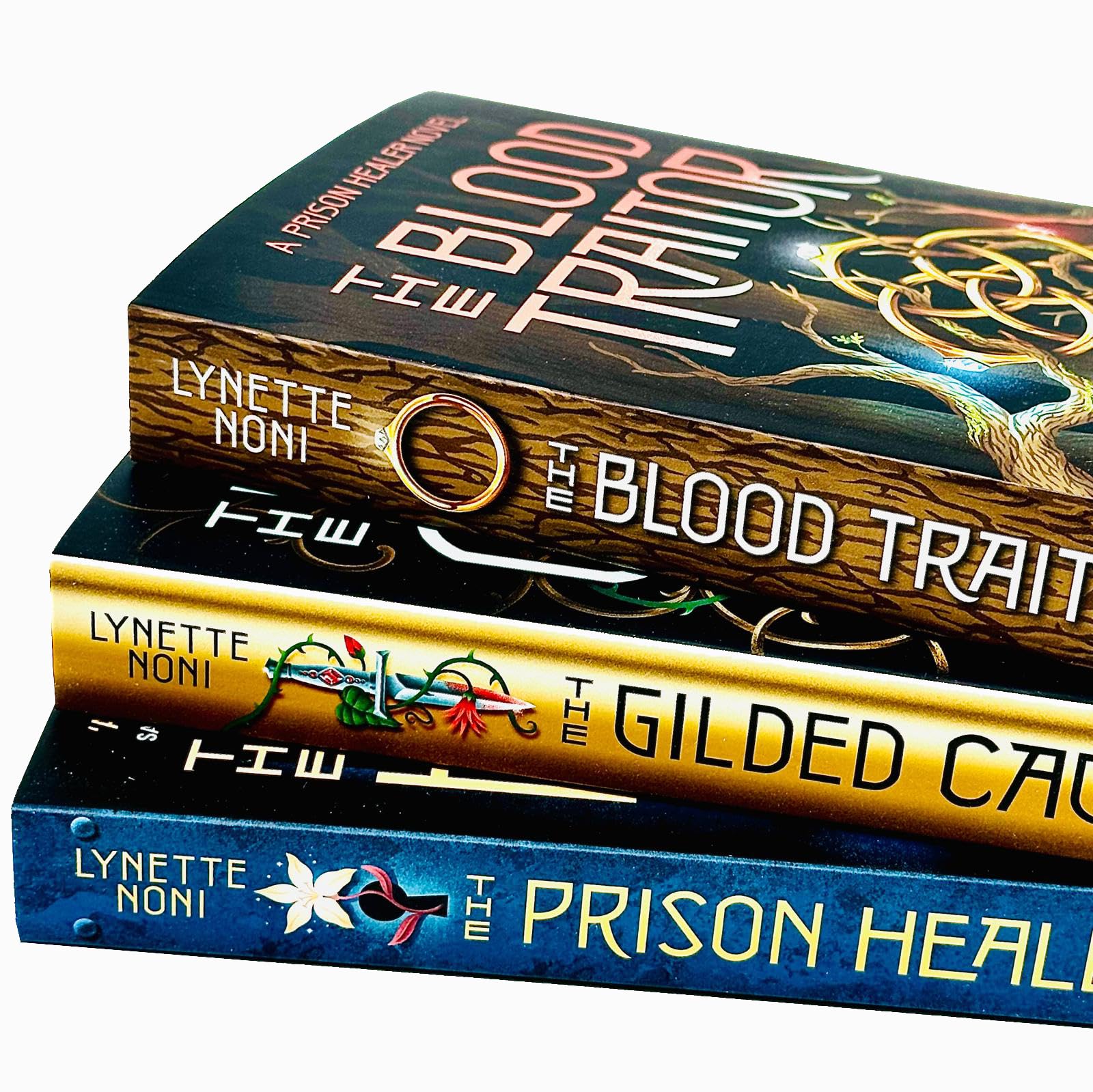Foblit ltd Colección de libros The Prison Healer Serie 3 de Lynette Noni (The Prison Healer, The Gilded Cage, The Blood Traitor)