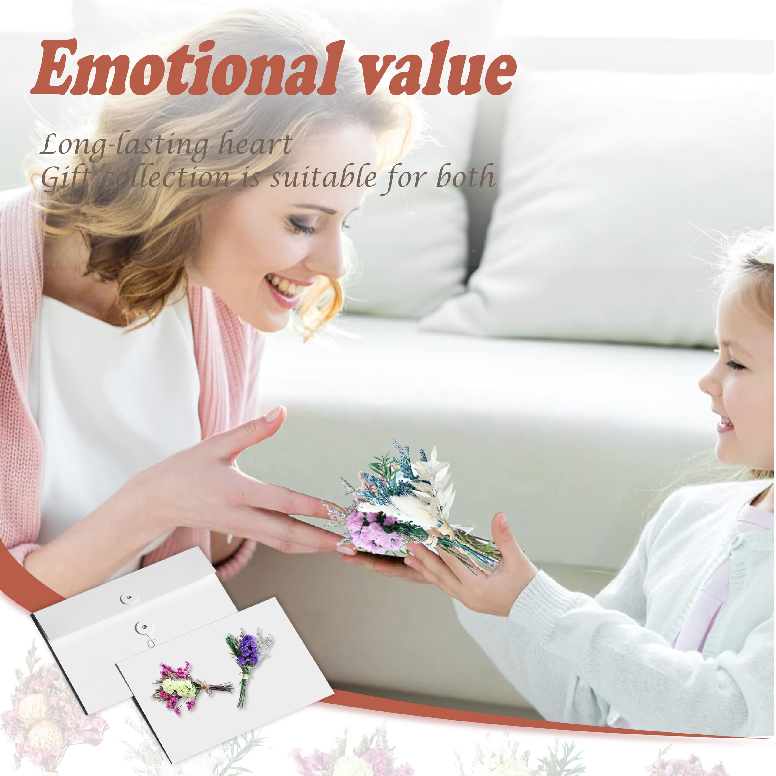 10 PCS Bouquets Fleurs Séchées, Mini Fleurs SéChéEs Deco