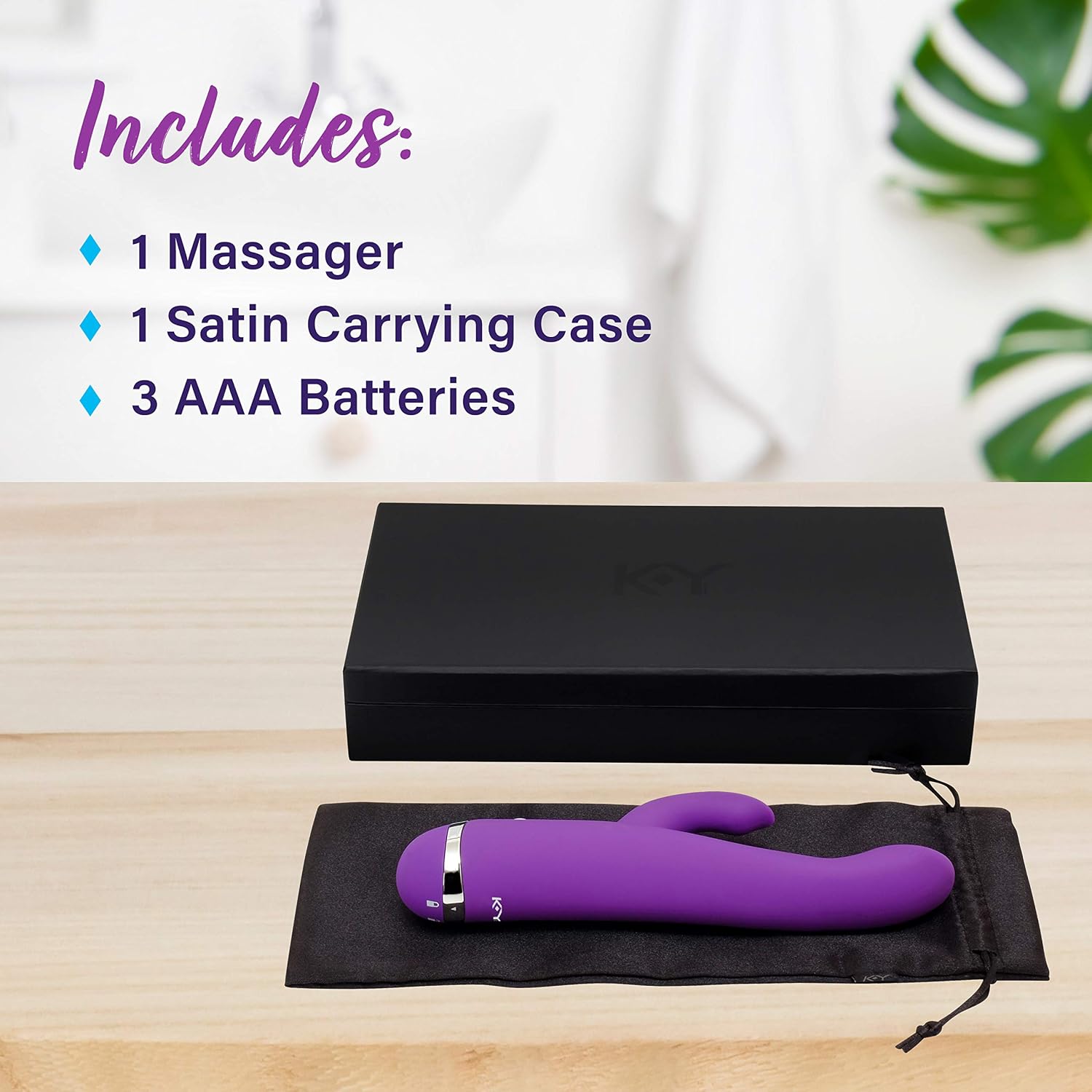 Vibrator, Personal Massager, K-Y Ultimate Pleasure Multi-functional Vibrating Stimulator, Batteries Included