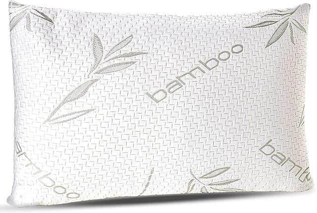 Hannah Super Soft Bounce Back Bamboo Pillow Hotel Quality Hypoallergenic & Antibacterial Pillows (Pack of 1)