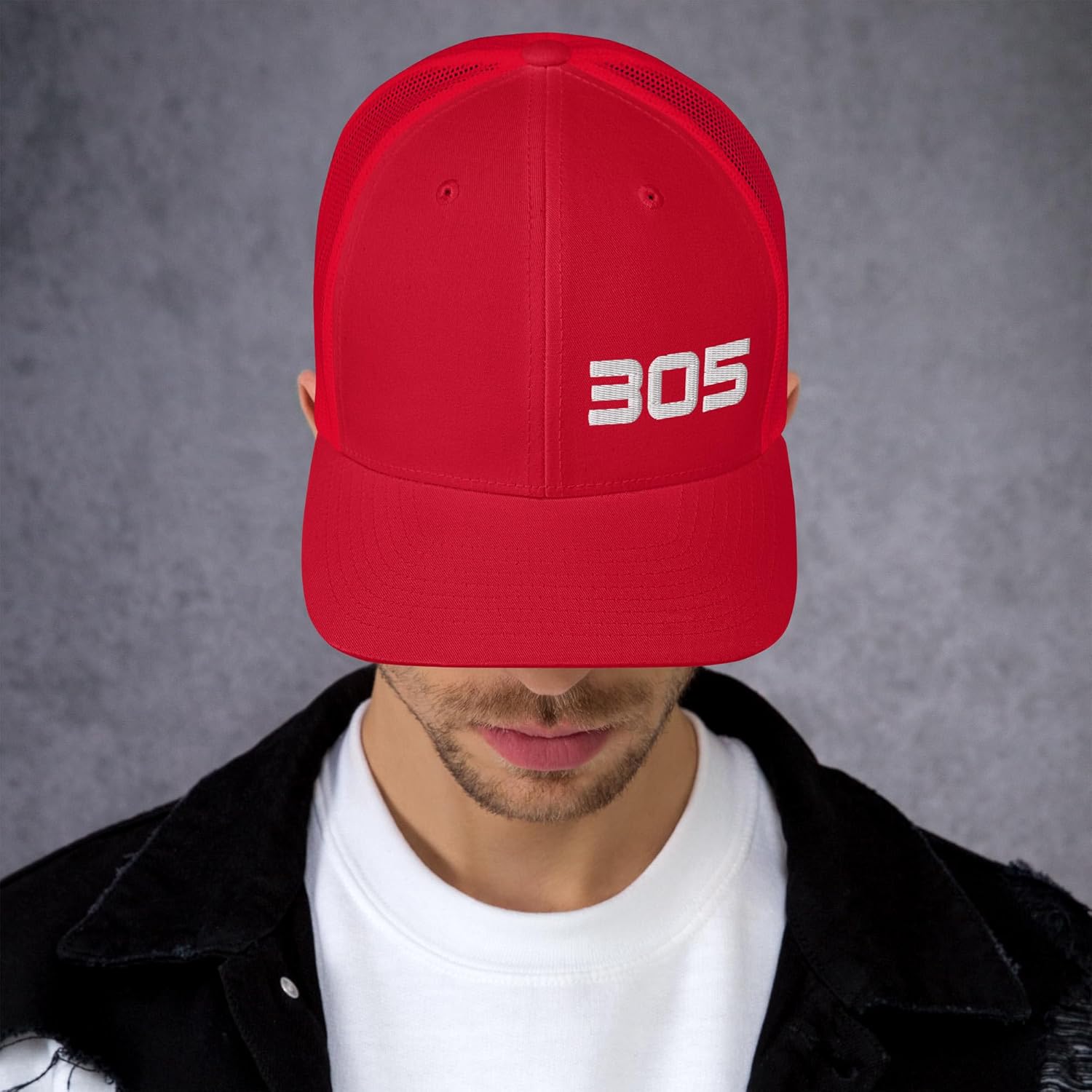Miami 305 Area Code Minimal 305 Miami FL Trucker Hat Cap