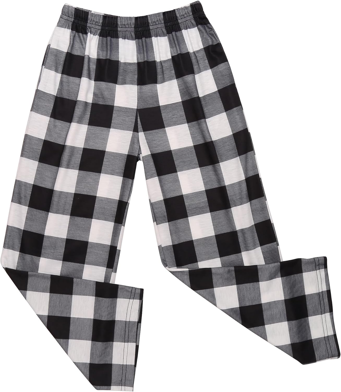 Ekouaer Boys Pajama Pants Soft Plaid Long Pj Pants Kids Cute Elastic Waist SLeep Bottoms with 2 Pockets 6-14 Years - Image 4