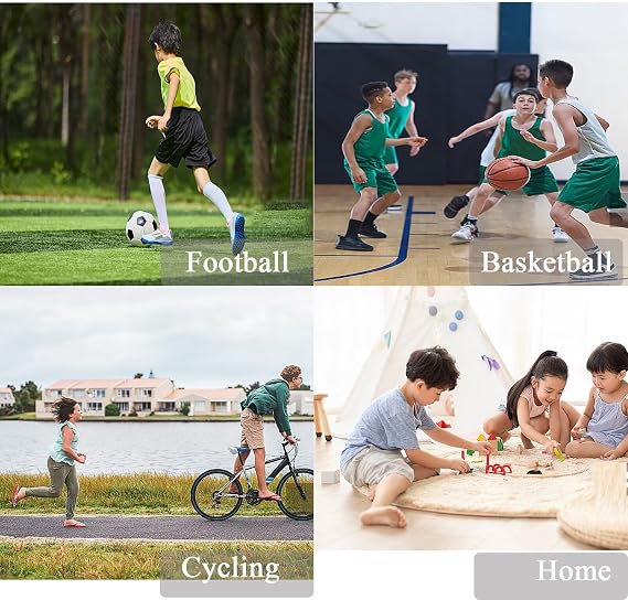 Kids Football Kits Boys Soccer Jersey Sets Sports Running Gym Shorts and T-Shirt Sets for Children 5-13 Years