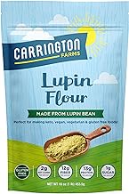 Carrington Farms - Lupin Flour - Keto and Vegan Friendly Ground Flour- Non GMO, Gluten Free Lupin Flour - Low Carb, High Protein, Low Calorie - Fiber and Mineral Rich