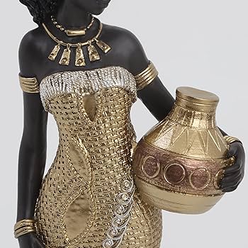 Buy Home Centre Jaguar Polyresin Standing African Lady Figurine