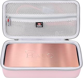 FBLFOBELI Hard Travel Carrying Case Compatible with Halo Bolt Air 58830/57720 / USB 58830 mWh/Ultimate 2.0 Portable Emergency Power Kit, Storage Bag for Car Charger Power Bank (Case Only) (Pink)