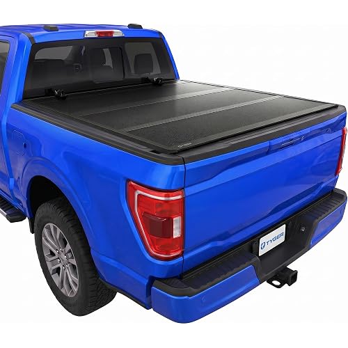 Tyger Auto T9 Flip-Up Low Profile Hard Alloy Tri-Fold Truck Bed Tonneau Cover Compatible with 2004-2014 Ford F-150 | 6.5' (79") Bed | TG-BC9F8013