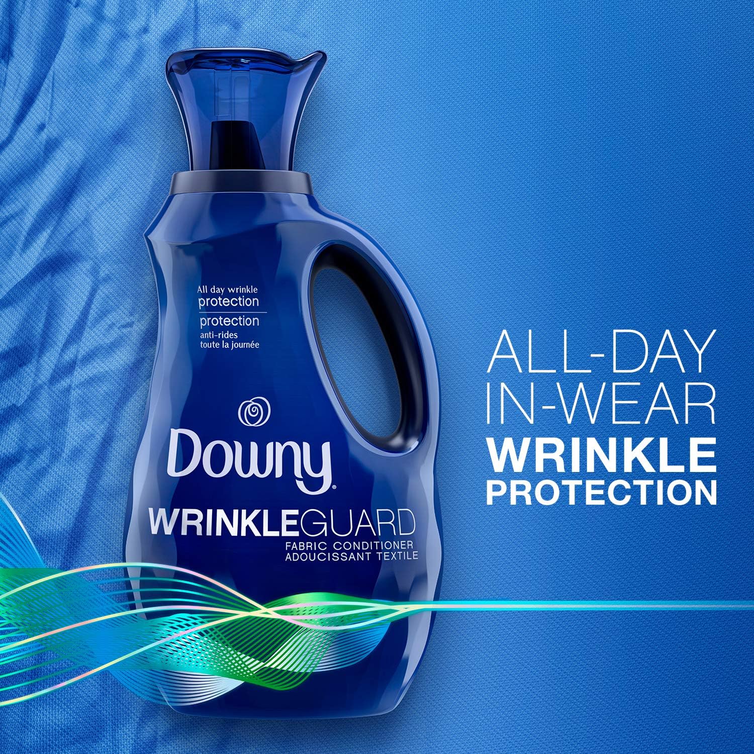 Downy Wrinkleguard Liquid Laundry Fabric Softener, Fresh Scent, 192 Total Loads (Pack of 2) : Health & Household