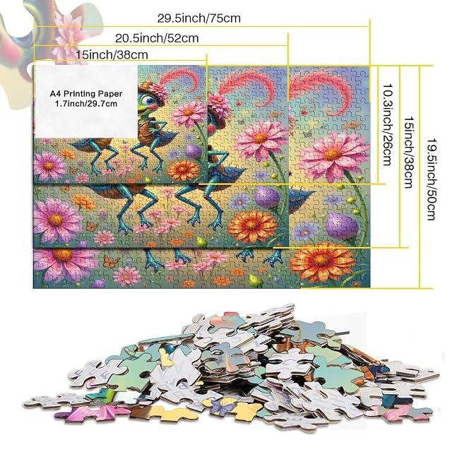 Foto 5 de 8 de Hormigas de Dibujos Puzzle para Adultos Puzzle de 1000 Piezas Prado Floral Puzzle para Toda la Familia…
