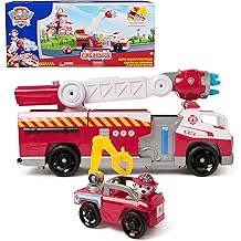 Fire Rescue: Rapid Reload Fire Truck with Marshall Figure, Quick-Fire Launcher, Lights &amp; Sounds, Kids Toys for Boys &amp; Girls Ages 3 and Up