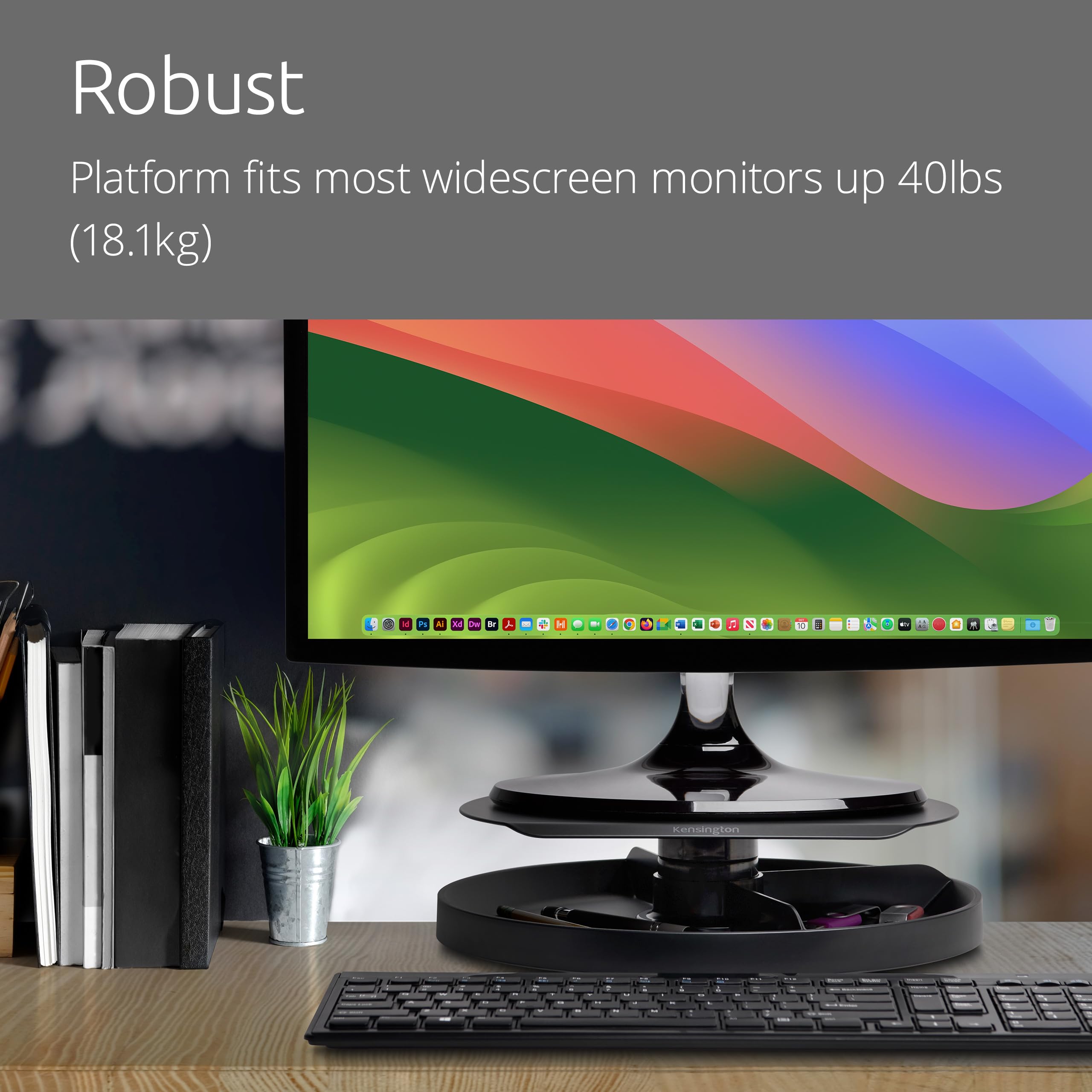 Amazon.com: Kensington Smart Fit Spin2 Monitor Stand - Black