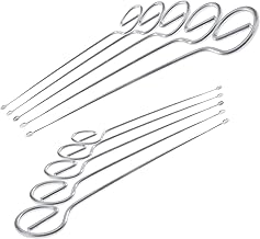 Set of 10 Barbecue Skewers, 210 mm, Stainless Steel, Made in Germany