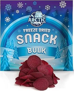 Arctic Farms Freeze Dried Garden Red Beet Chips, 100% Natural, 6 oz, No Additives (Bulk Bag)