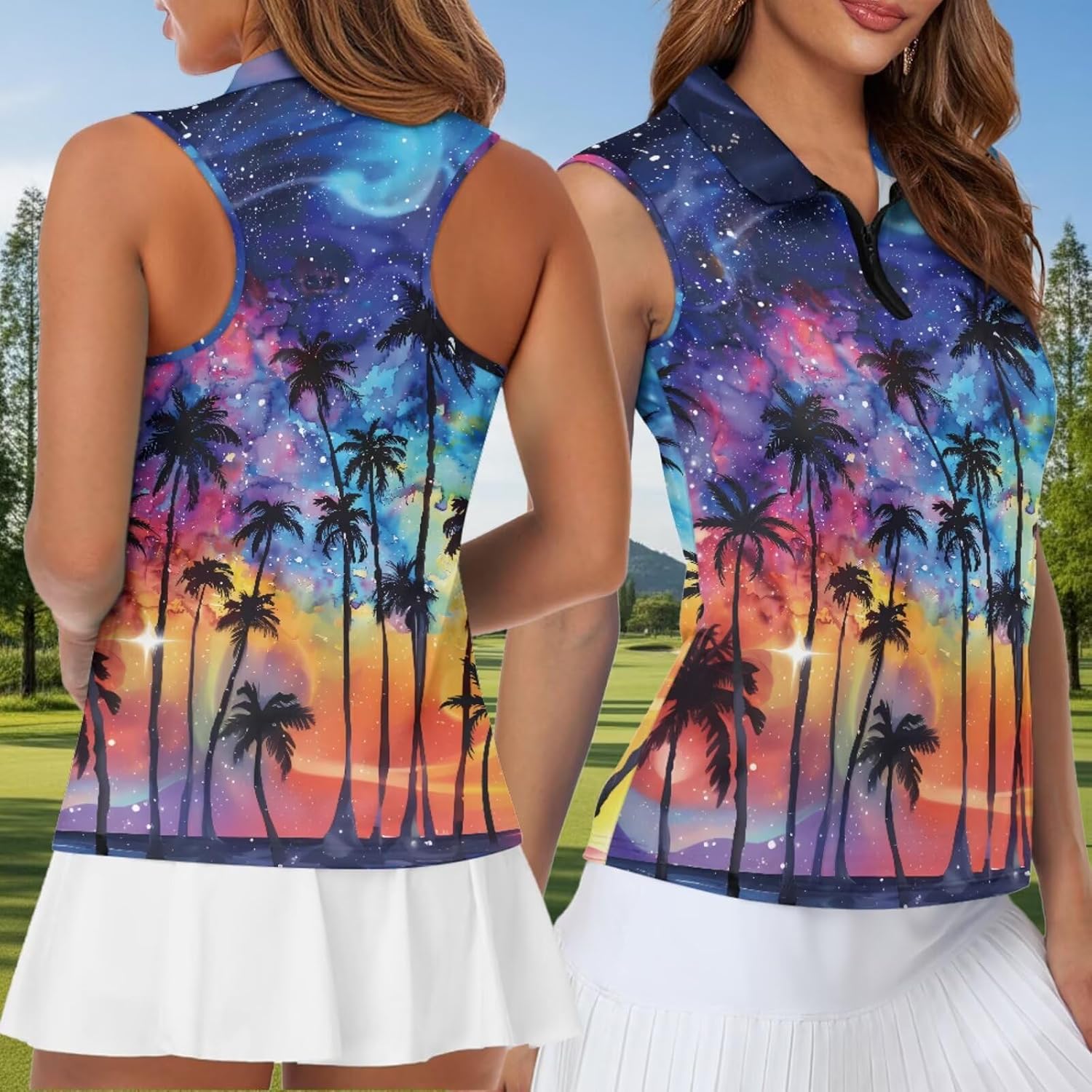 NDISTIN Matching Golf Shirts for Couples Outdoor Sports Couple Golf Outfit Quick Dry Matching Activewear Set Sportswear