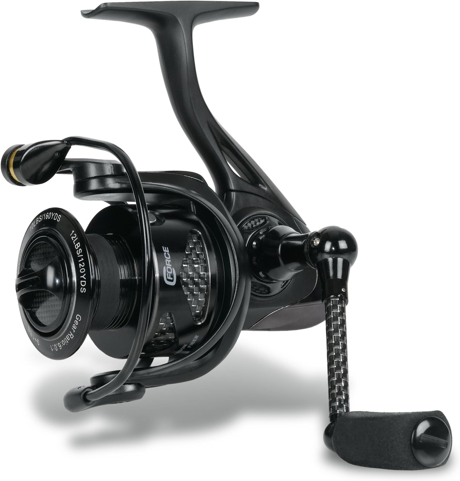 Ardent CForce Size 1000 Spinning Reel, Left/Right, Black
