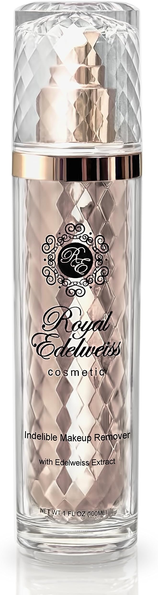ROYAL EDELWEISS SKINCARE ROSE GOLD INDELIBLE MAKEUP REMOVER W/EDELWEISS EXTRACT (3.5OZ)