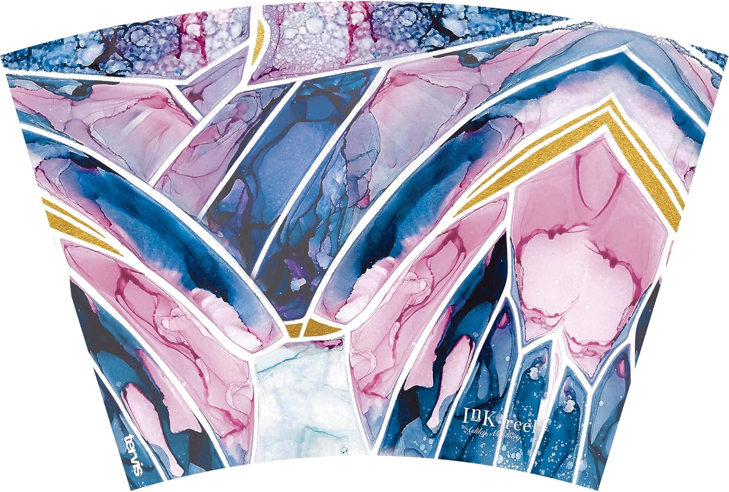 Tervis Inkreel Butterfly Wing Made in USA Double Walled Insulated Tumbler Travel Cup Keeps Drinks Cold & Hot, 24oz, Classic - Image 2