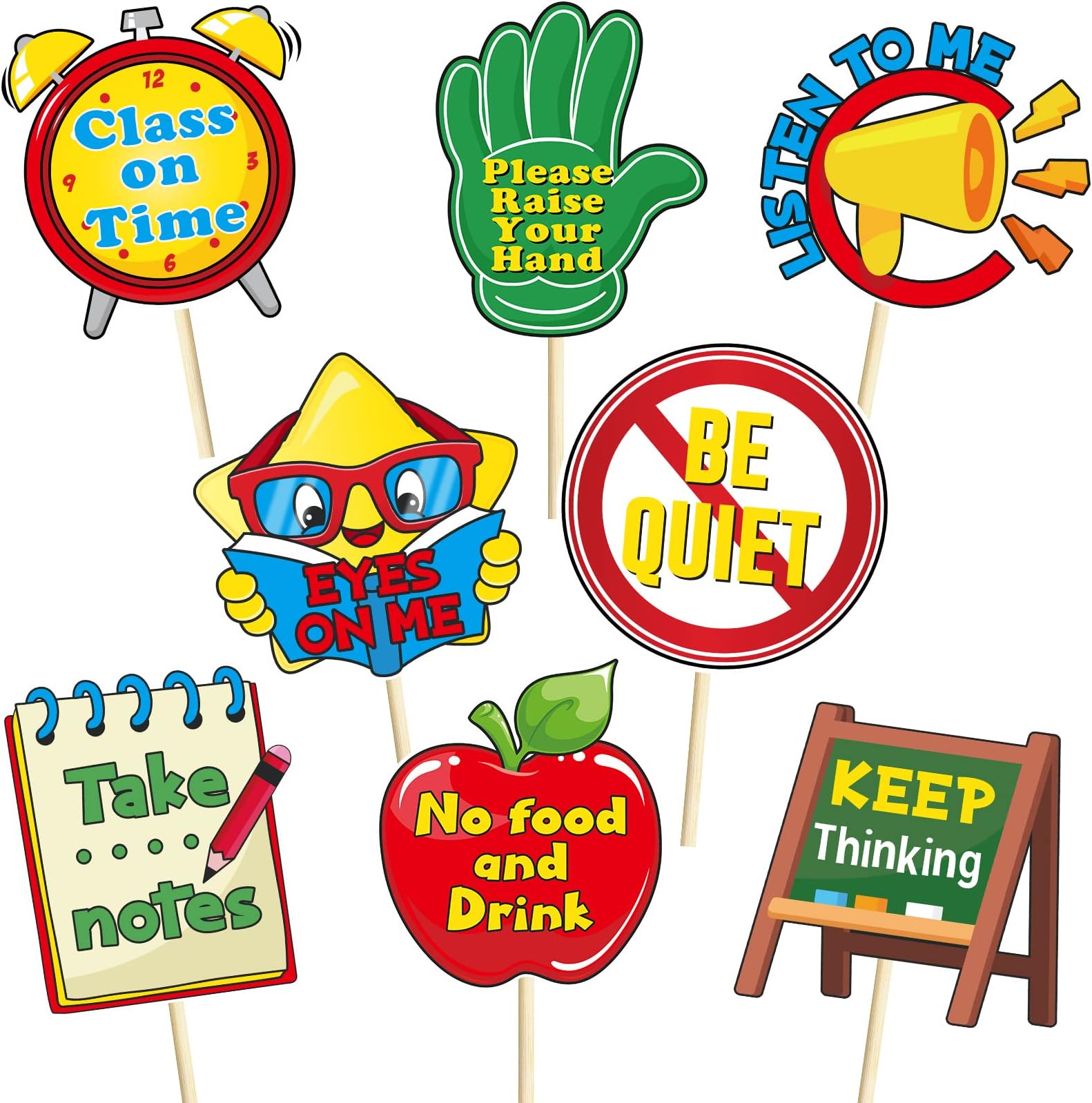 Pajean 16 Pcs Manage Your Class Sign Class Rules Decorations Class Rules Wall Poster Classroom Rules Posters School Rules Bulletin Board for Kindergarten Preschool Elementary School Supplies