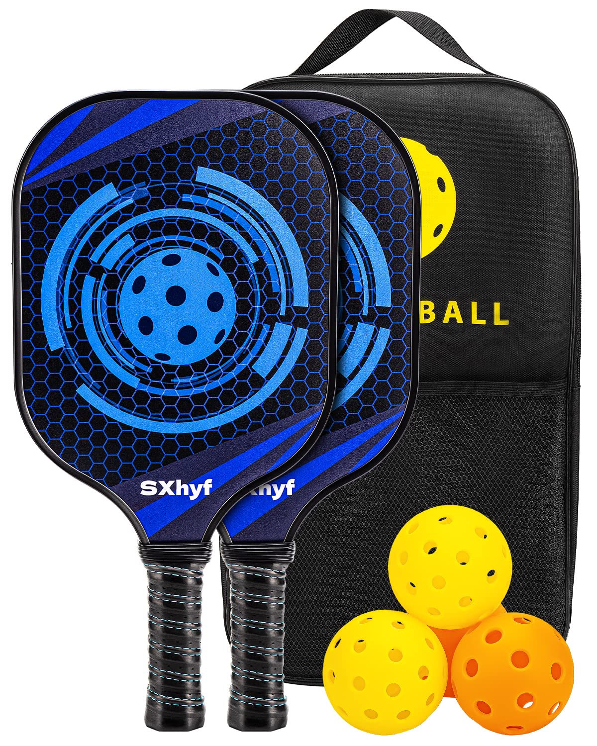 Pickleball Paddles Set with Pickleball Rackets & Pickleball Balls, Pickle Ball Paddle Set, Sport