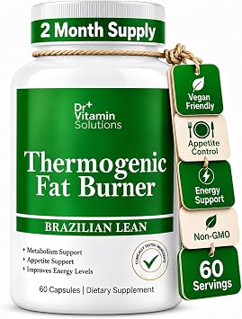 Thermogenic Fat Burner for Women, Weight Loss Pills, 60 Capsules