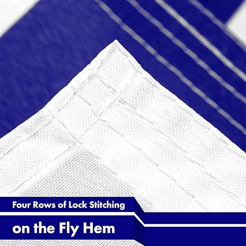 Vista 5 de G128 LiteWeave Pro Series - Bandera de Israel 3 x 5 pies LiteWeave Pro Series impreso poliéster 150D Bandera de país, interior y exterior