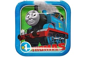 Thomas All Aboard Square Plates - Perfect Birthday Party Accessory
